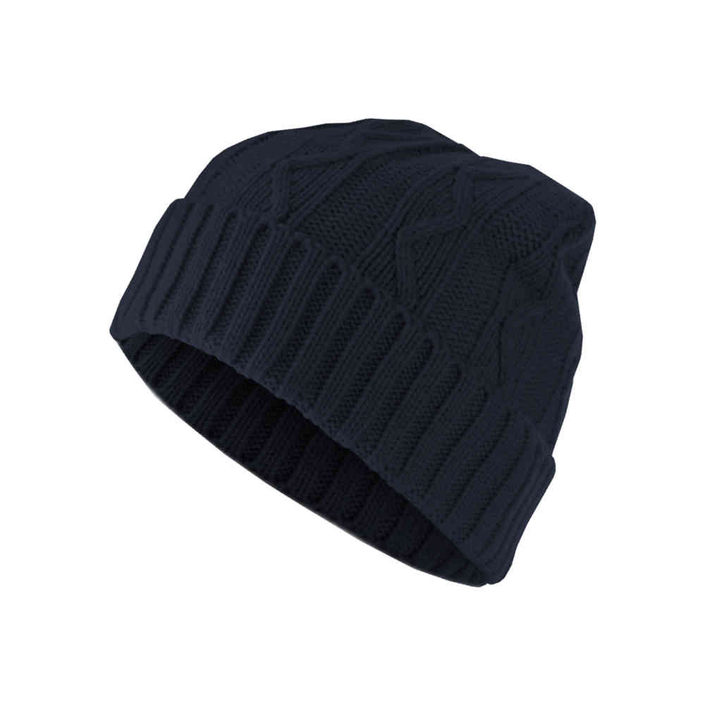 MSTRDS - Beanie Cable Flap navy one size Mütze Beanie - Blau